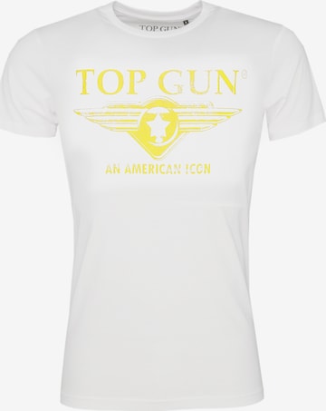 TOP GUN Shirt 'Beach' in White: front