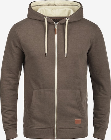 BLEND Zip-Up Hoodie 'Hulker' in Brown: front