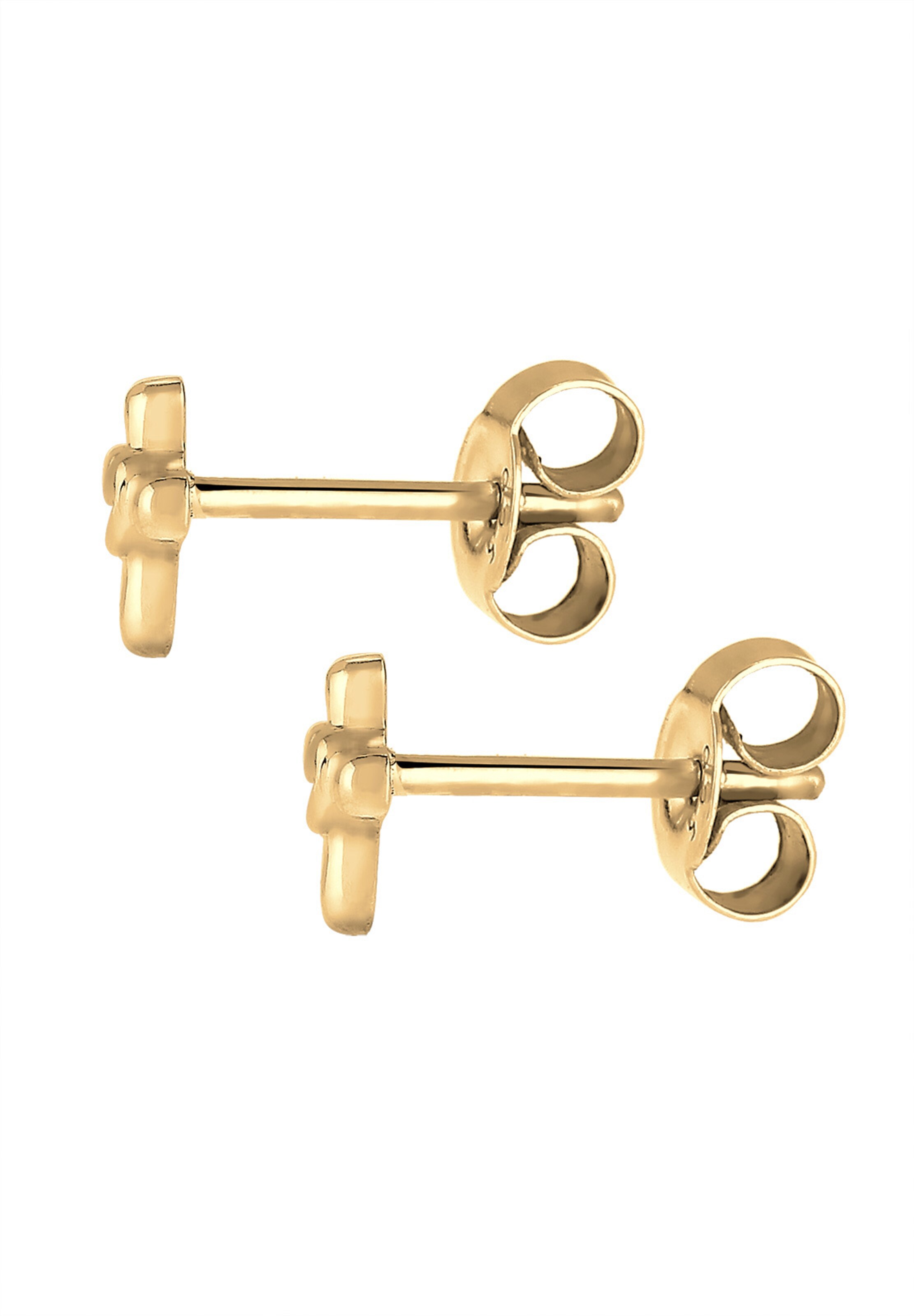 ELLI Ohrringe 'Herz, Kreuz' in Gold