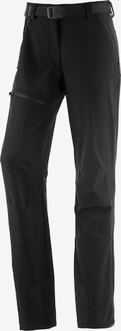 Maier Sports Workout Pants 'Lana' in Black: front