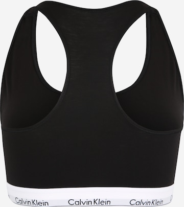 Bustier Soutien-gorge Calvin Klein Underwear Plus en noir : derrière