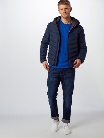 BRAVE SOUL Between-Season Jacket 'GRANTPLAIN' in Blue