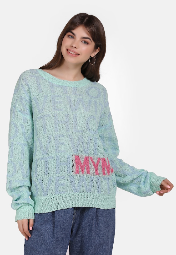 Women Clothing MYMO Fine-knit sweaters Light Blue