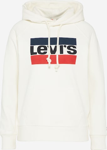 LEVI'S ®Sweater majica 'Graphic Sport Hoodie' - bijela boja: prednji dio