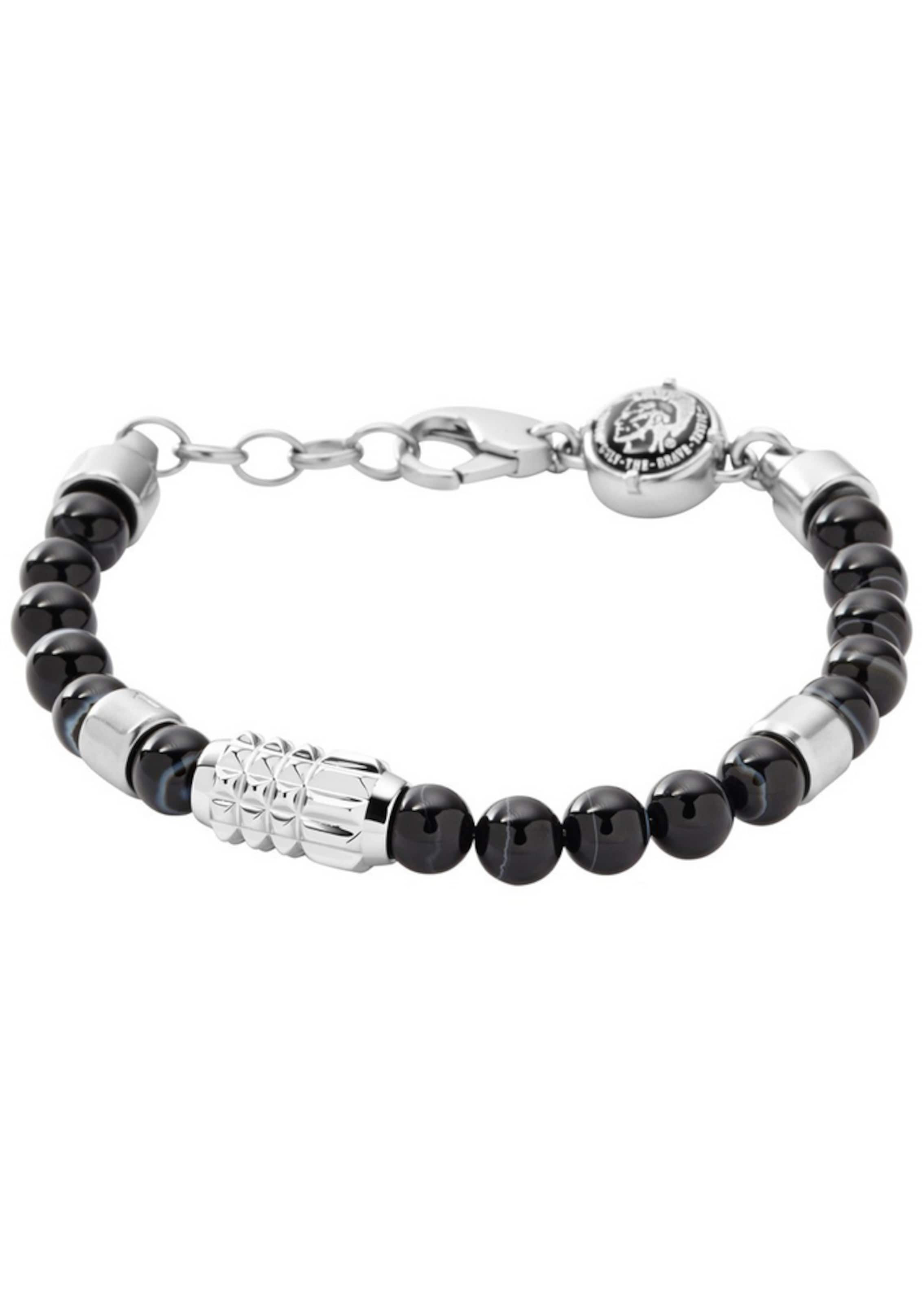 DIESEL Zapestnica | srebrna barva: sprednja stran