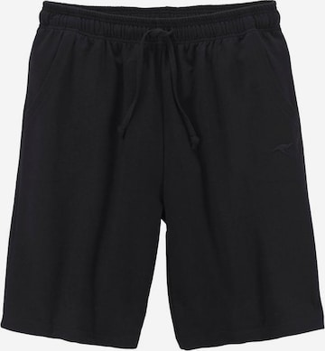 KangaROOS Regular Workout Pants in Black: front