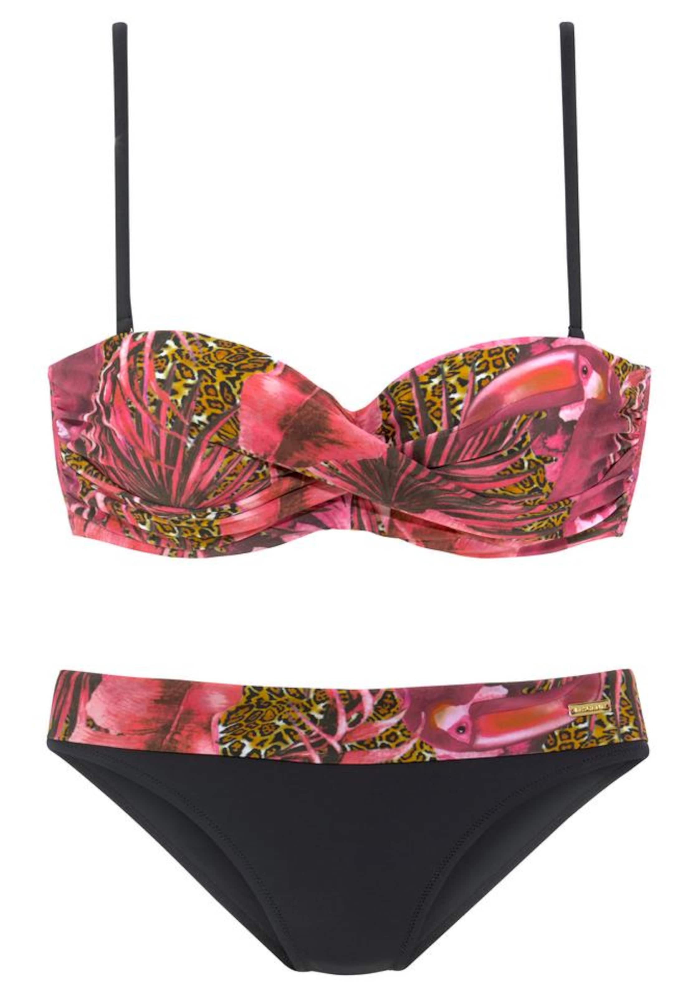 LASCANA Bandeau Bikini i pink: forside