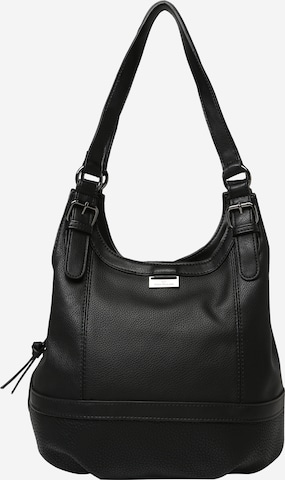 TOM TAILOR - Bolso de hombro 'Juna' en negro: frente