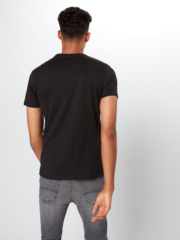 melns ALPHA INDUSTRIES T-Krekls 'NASA Reflective T': no aizmugures