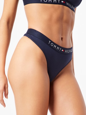 Tommy Hilfiger Underwear Стринг 'Tanga' в синьо: отпред