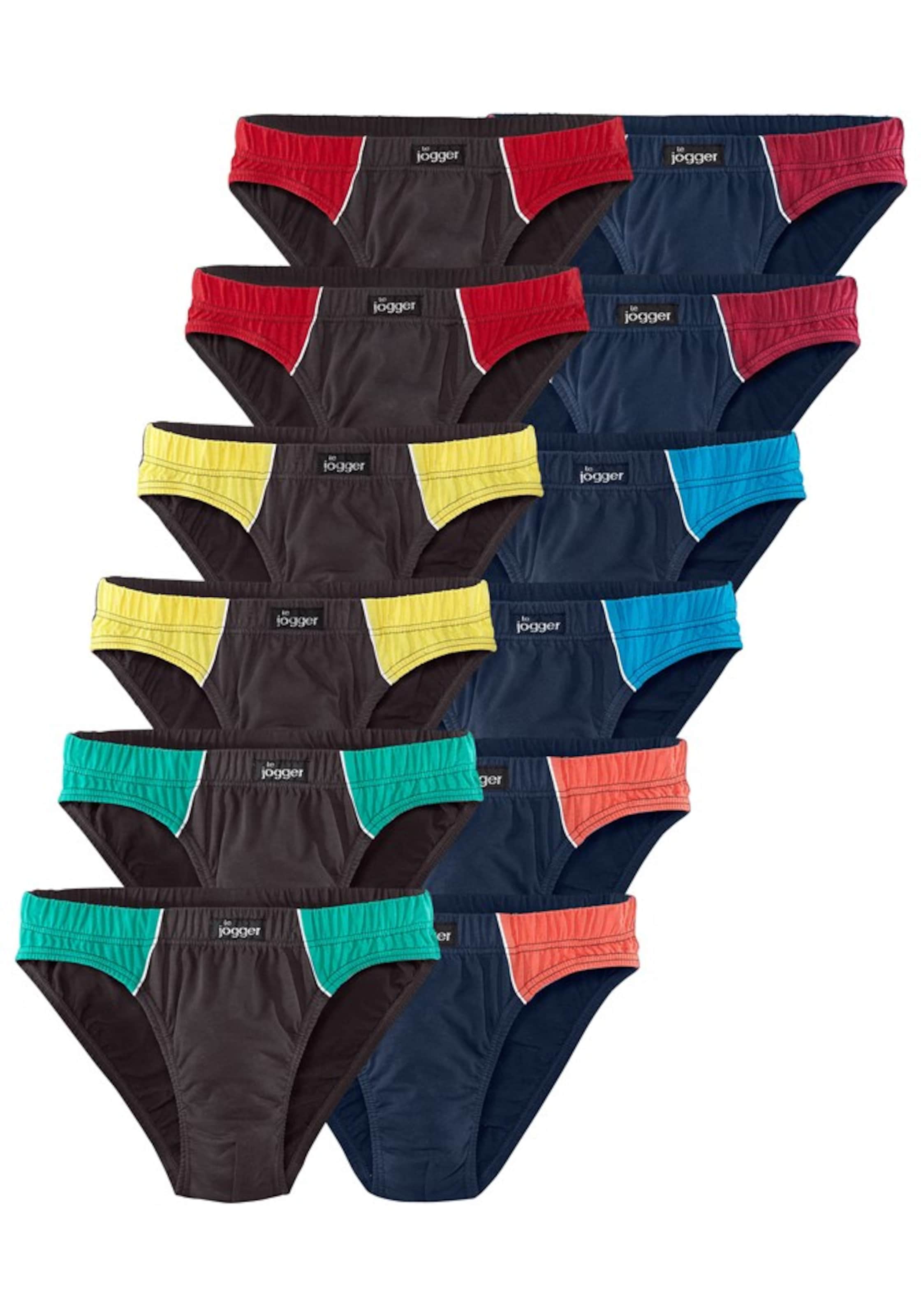 LE JOGGER Slip in Schwarz: Vorderseite