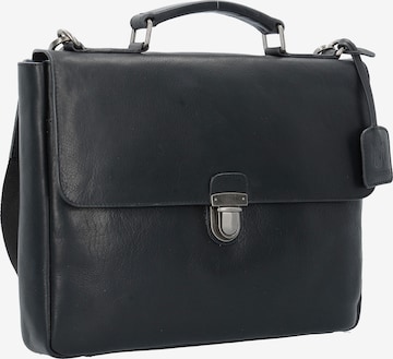 LEONHARD HEYDEN Document Bag 'Roma' in Black