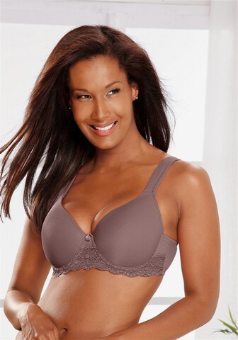 LASCANA T-shirt Bra in Grey: front