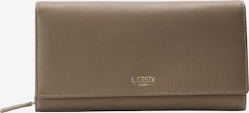 L.CREDI Wallet 'Evelyn' in Beige: front