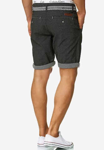 INDICODE JEANS Regular Shorts 'Acton' in Schwarz