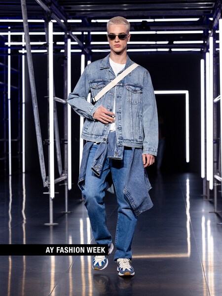 The AY FASHION WEEK Menswear - All Over Jeans Look