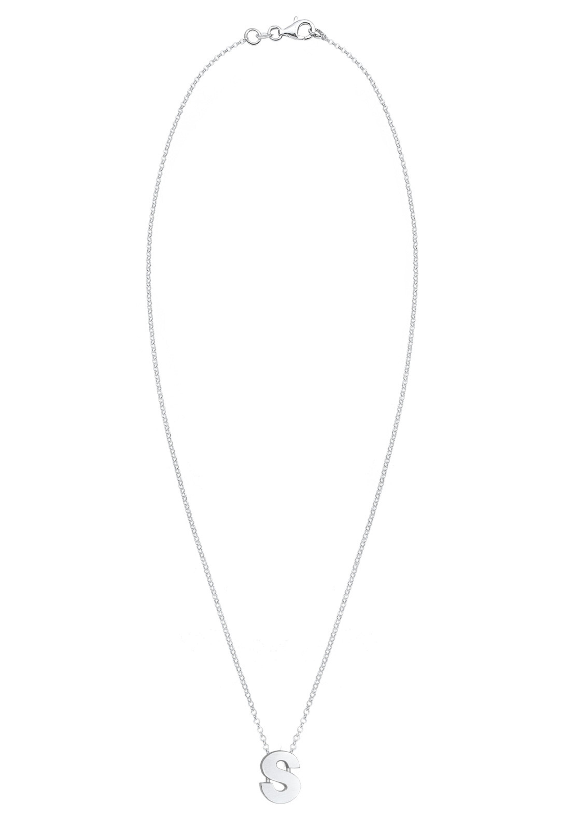 ELLI Ketting 'Buchstabe' in Zilver: voorkant