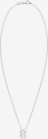 ELLI Necklace 'Buchstabe' in Silver: front