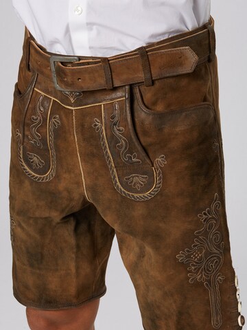 Regular Pantalon folklorique MARJO en marron