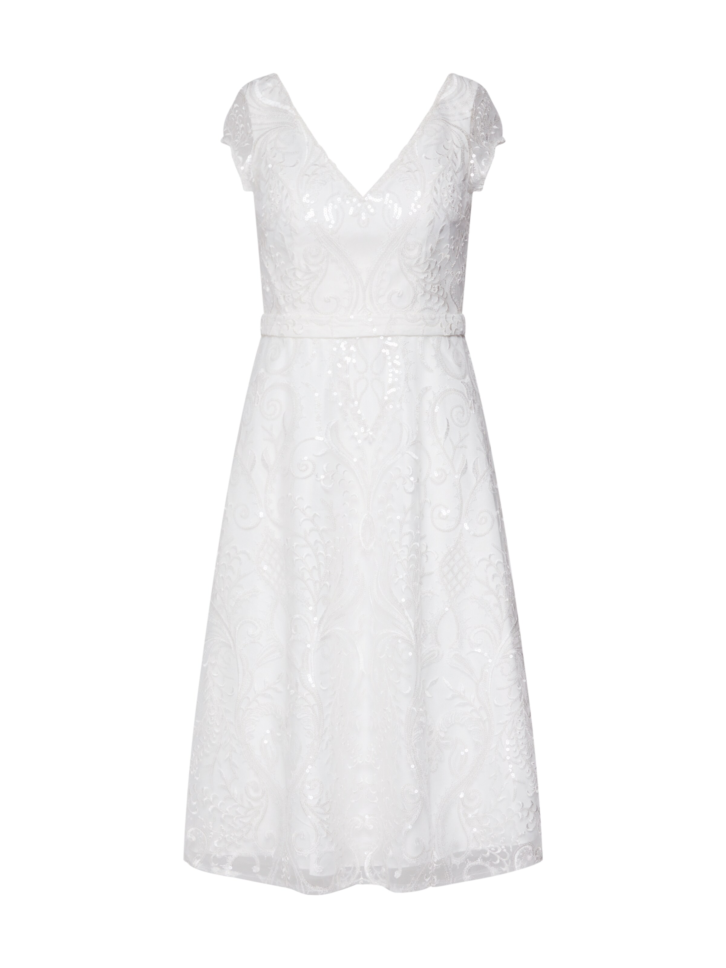 Unique - Cocktailjurk in de kleur Crème