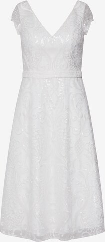 Unique Cocktail Dress in White: front