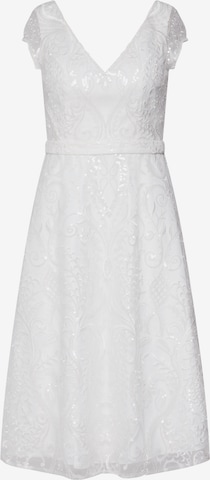 Unique Kokteilové šaty - biela: predná strana