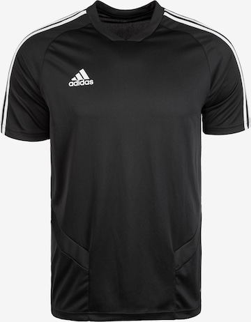 ADIDAS SPORTSWEAR Performance Shirt 'Tiro 19' in Black: front