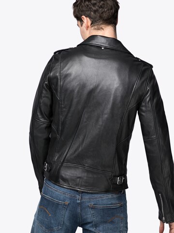 Schott NYC Between-Season Jacket 'LC1140' in Black: back