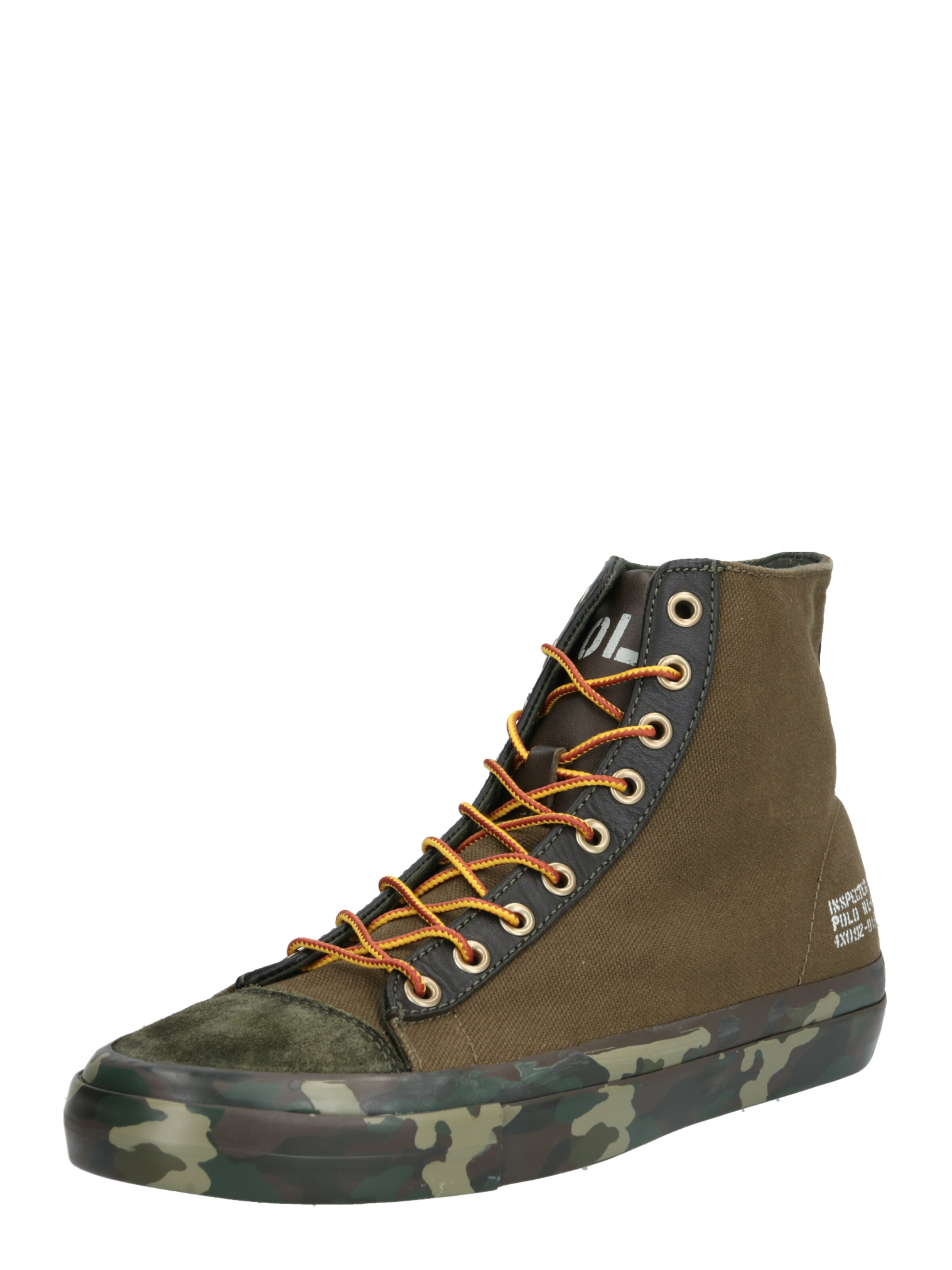 POLO RALPH LAUREN - Sneakers hoog 'SOLOMON II' in de kleur Lichtbruin