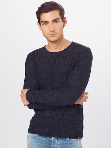 INDICODE JEANS Regular Fit Pullover 'Christian' in Schwarz: predná strana