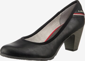 s.Oliver - Sapatos de salto em preto: frente