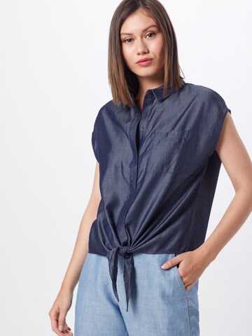 OPUS Blouse 'Falim' in Blauw: voorkant