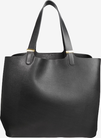 PIECES Shopper táska - fekete: elől