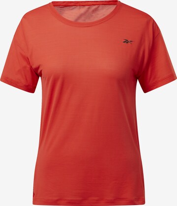 Reebok T-Shirt 'Workout Ready ACTIVCHILL' in Rot: predná strana