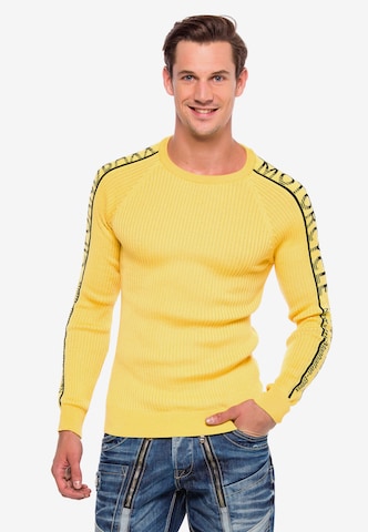 CIPO & BAXX Sweater in Yellow