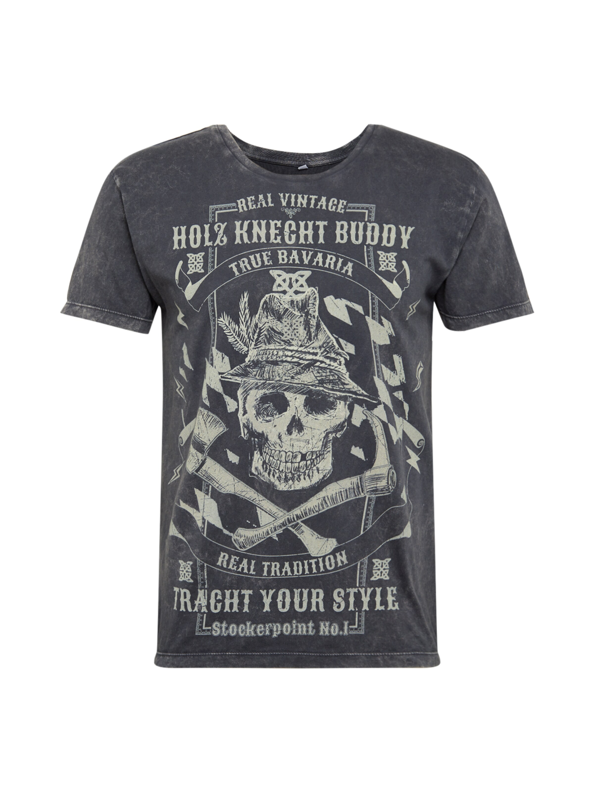 STOCKERPOINT Shirt 'Buddy' in Grau: Vorderseite
