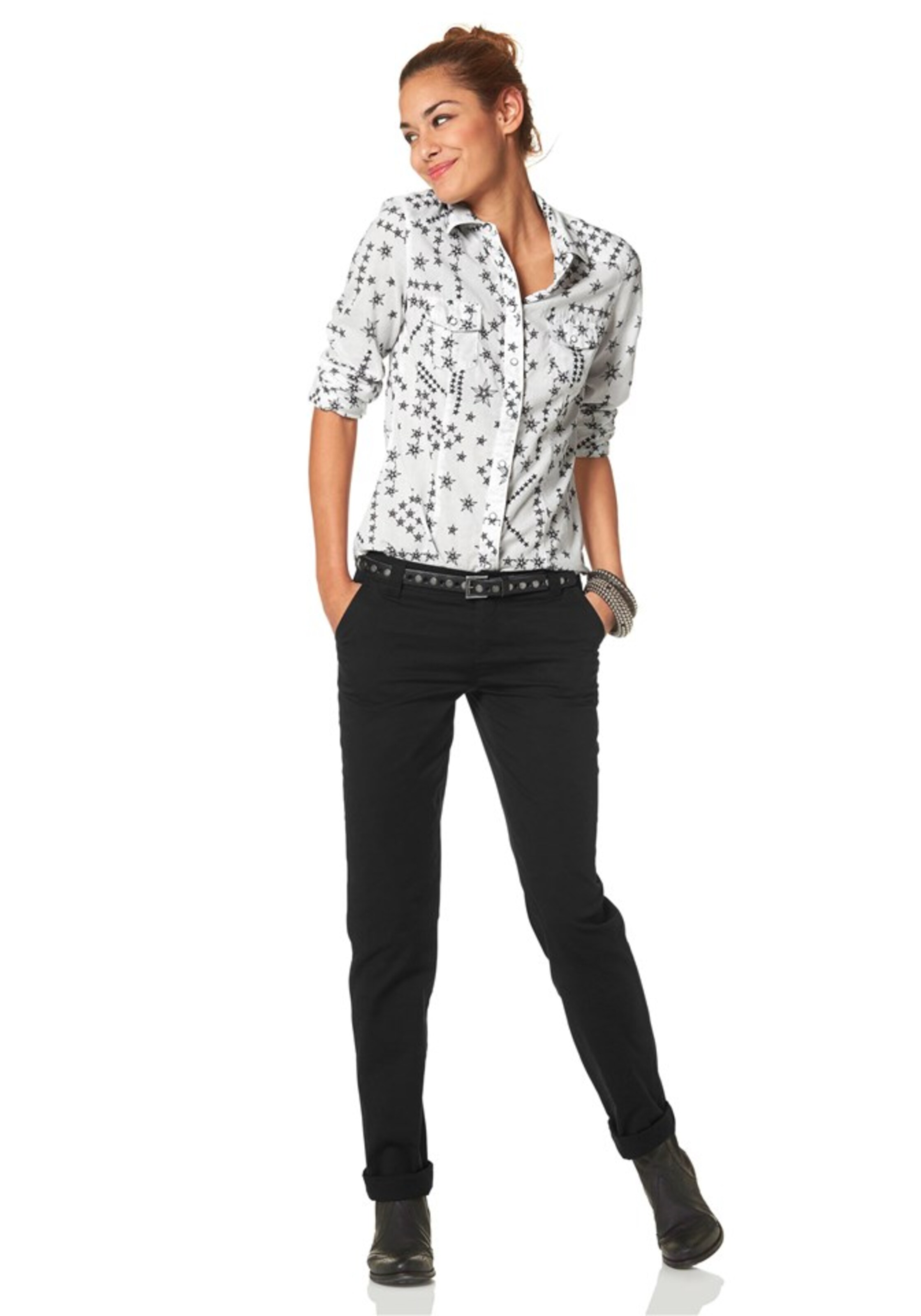 AJC Regular Chino Pants in Black