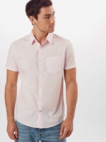 BURTON MENSWEAR LONDON Klasický střih Košile – pink: přední strana