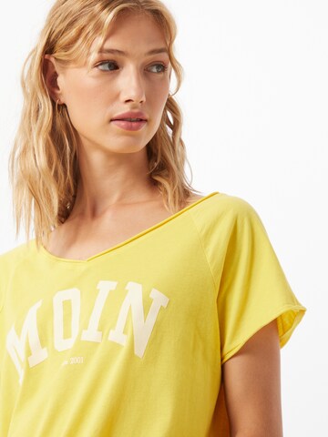 Derbe T-Shirt 'Favorite' in Gelb