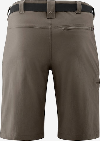 Maier Sports Regular Workout Pants 'Huang' in Brown