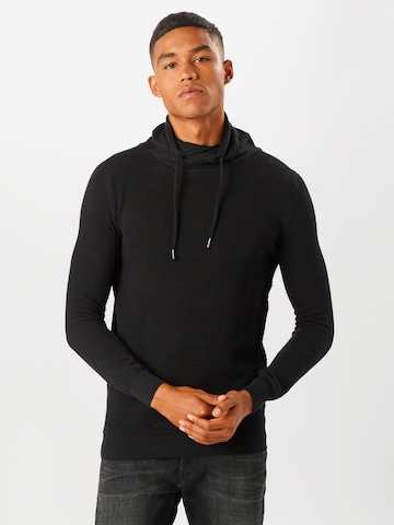 Key Largo Regular fit Sweater 'Mst Lech' in Black: front