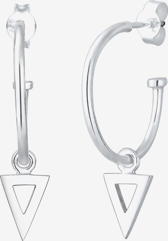 ELLI Earrings 'Dreieck Geo' in Silver