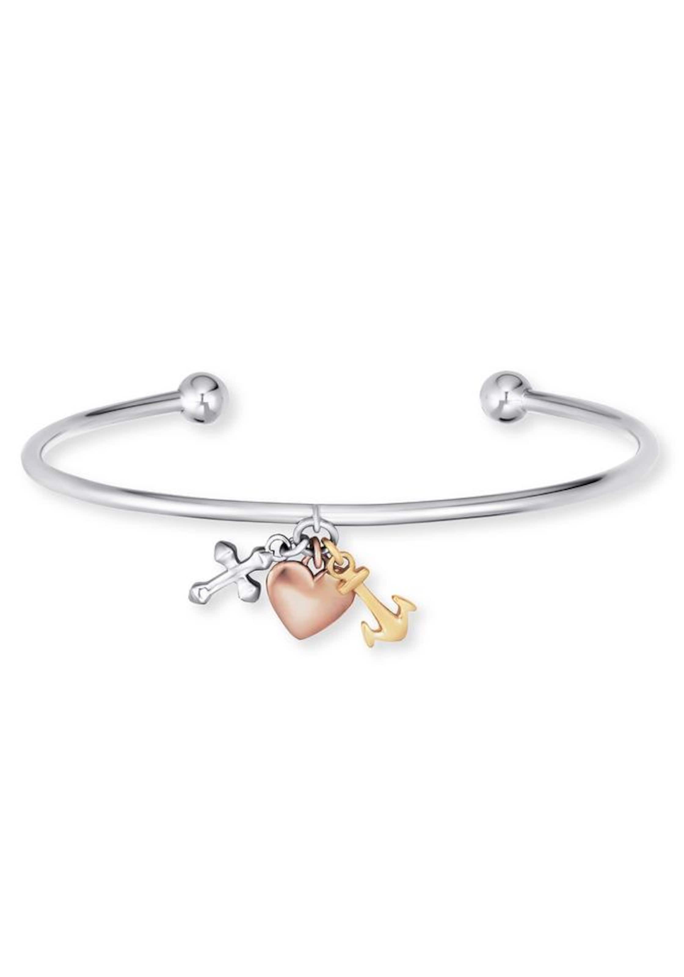 Engelsrufer Bracelet 'Glaube, Liebe und Hoffnung' in Silver: front