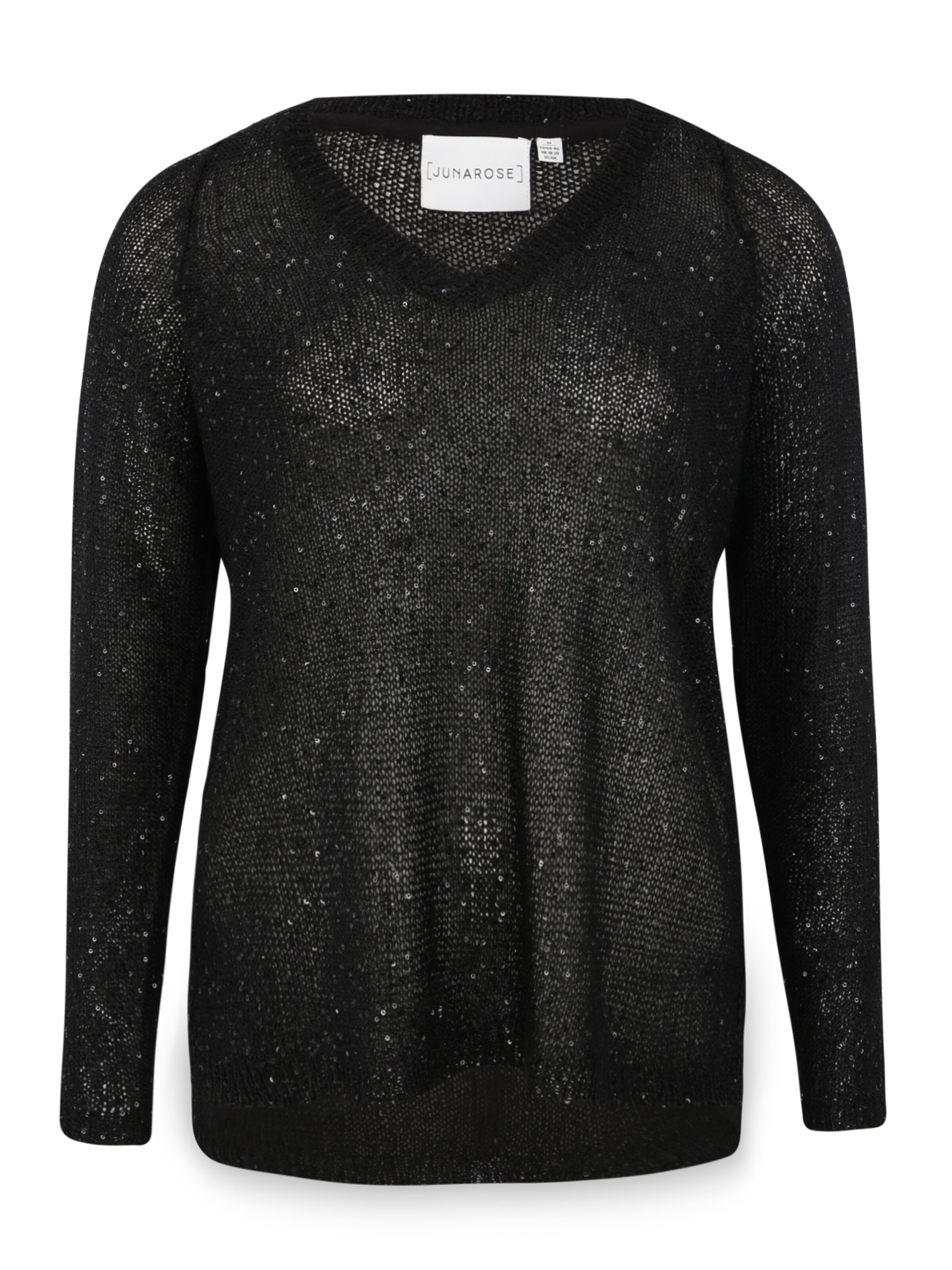 Junarose - Trui 'PILOU' in de kleur Zwart