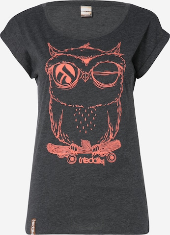 Iriedaily Shirt 'Skateowl 2' in Grijs: voorkant