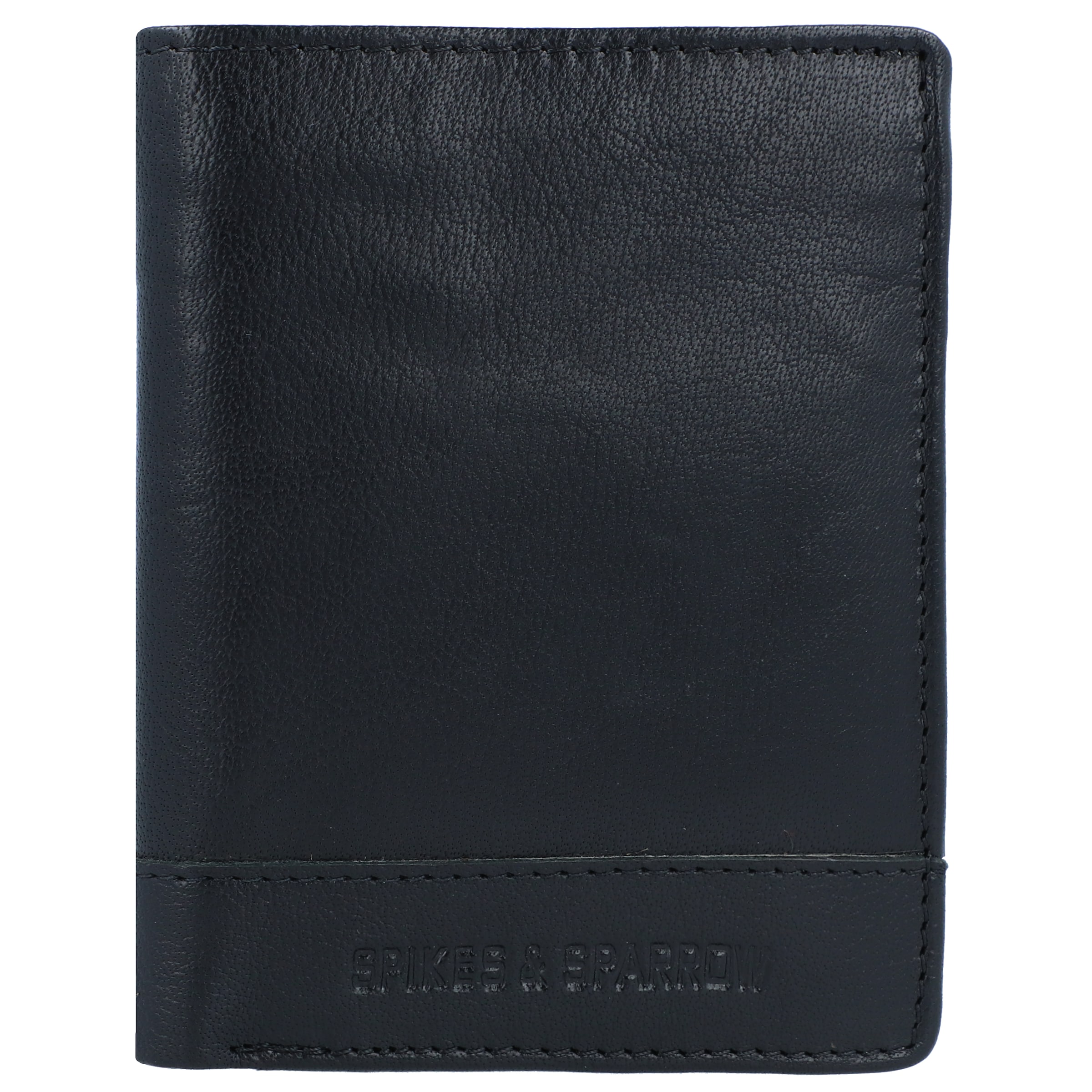 Portamonete di Spikes & Sparrow in nero: frontale