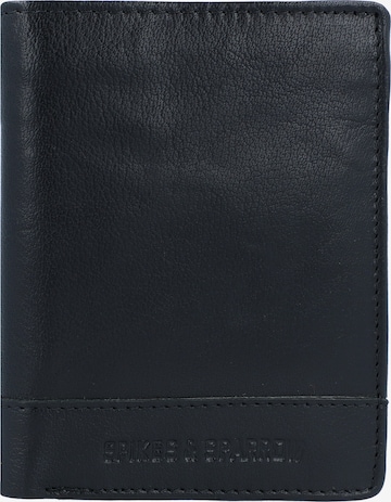 Spikes & Sparrow Wallet in Black: front