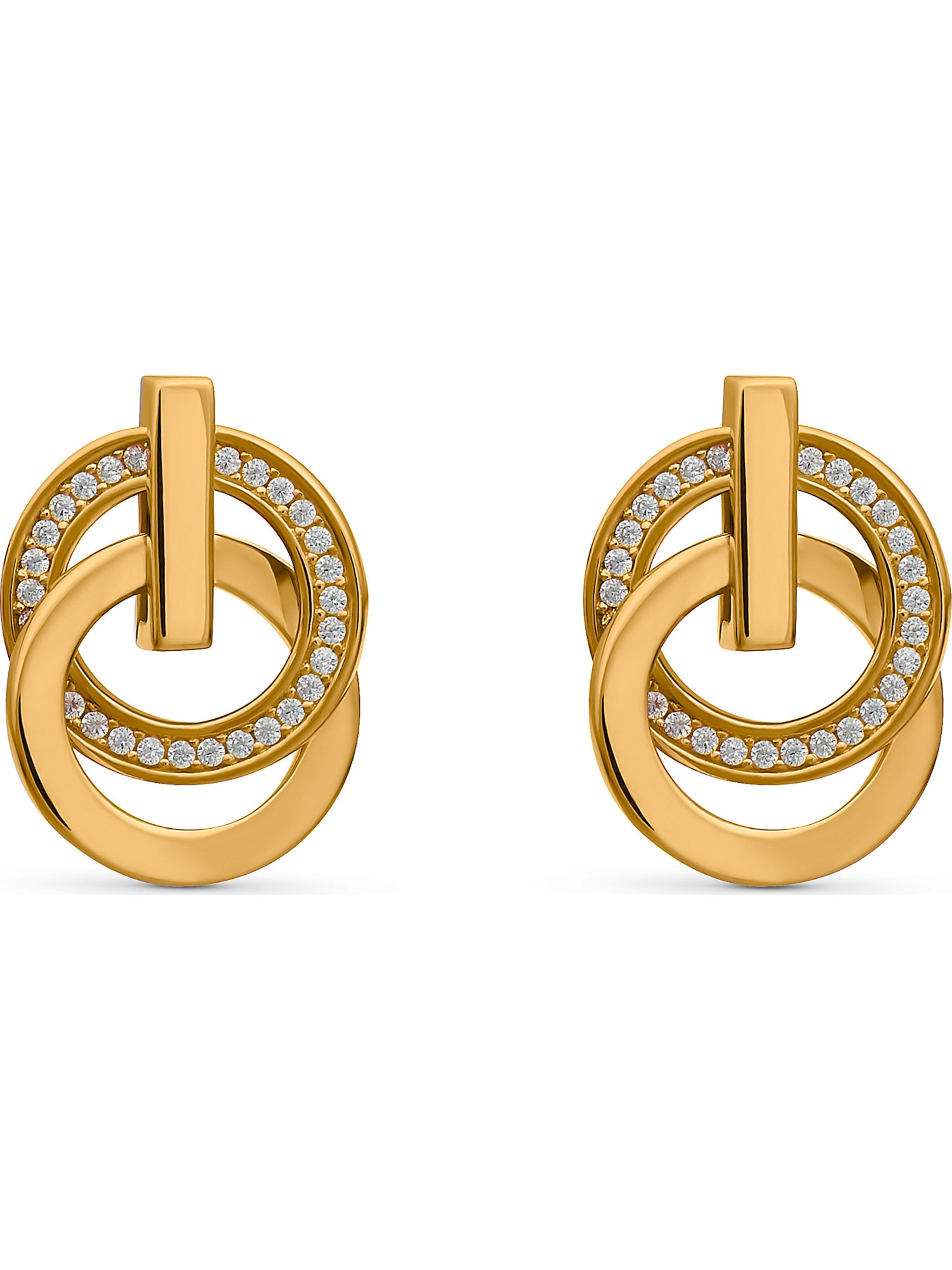 JETTE Ohrstecker 'Swing' in Gold: Vorderseite