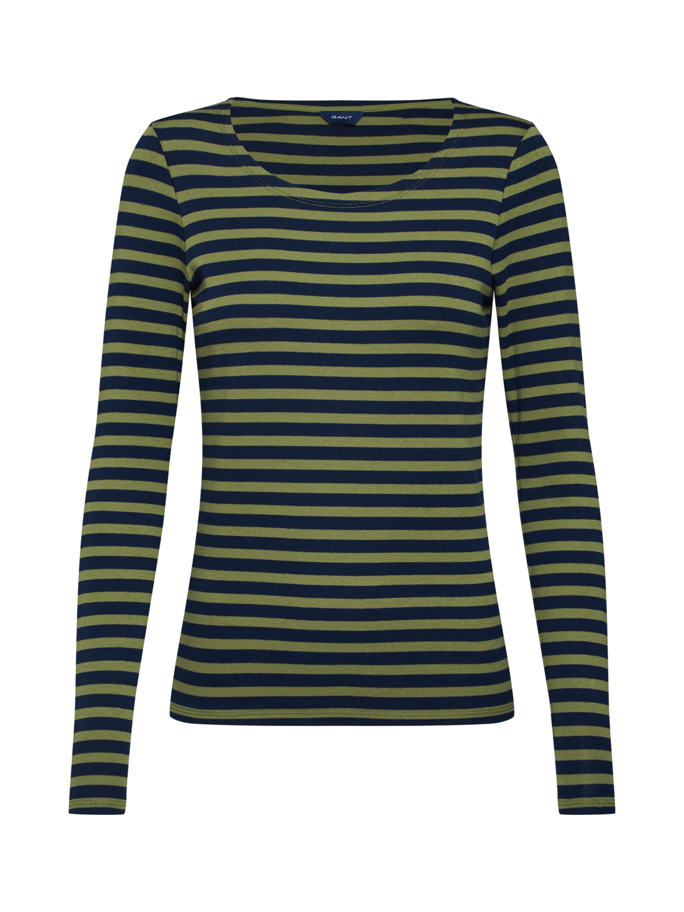 GANT - Shirt '1X1 RIB LS T-SHIRT' in de kleur Navy
