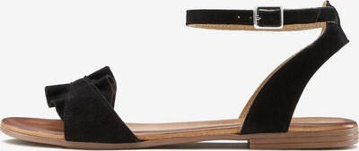 Sandale cu baretă LASCANA pe negru, Vizualizare produs
